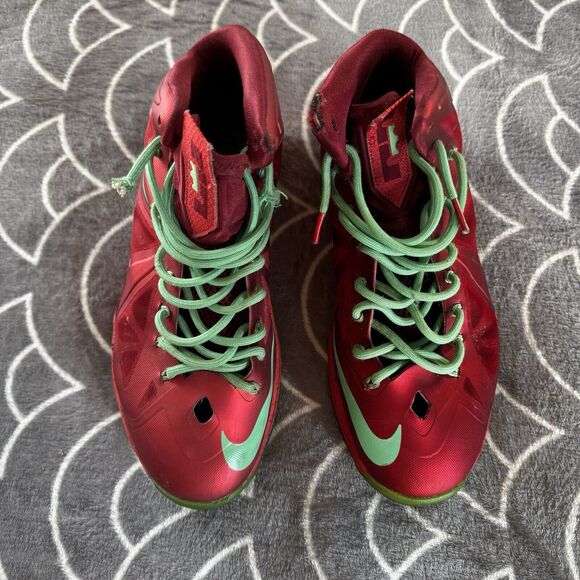 Nike LeBron 10 Christmas 2012 Red/Green OG Basketball Shoe Sz 10.5 main image 15